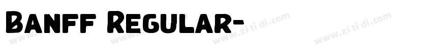 Banff Regular字体转换 Banff Regular字体转换